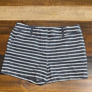 Ann Taylor Loft Navy Striped Women's Shorts